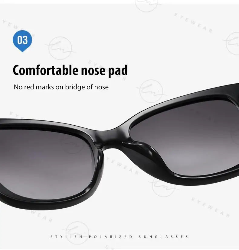 2024 Women's Sunglasses Gradient Polarized Lens Luxury Design Ladies Elegant UV400 Fashion Eyewear Lunette De Soleil Femme