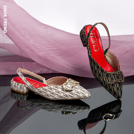 Classic Women's New 2024 Women's Low Heel Sandals Fashion Retro Design Letter Women's New Low Heel Shoes