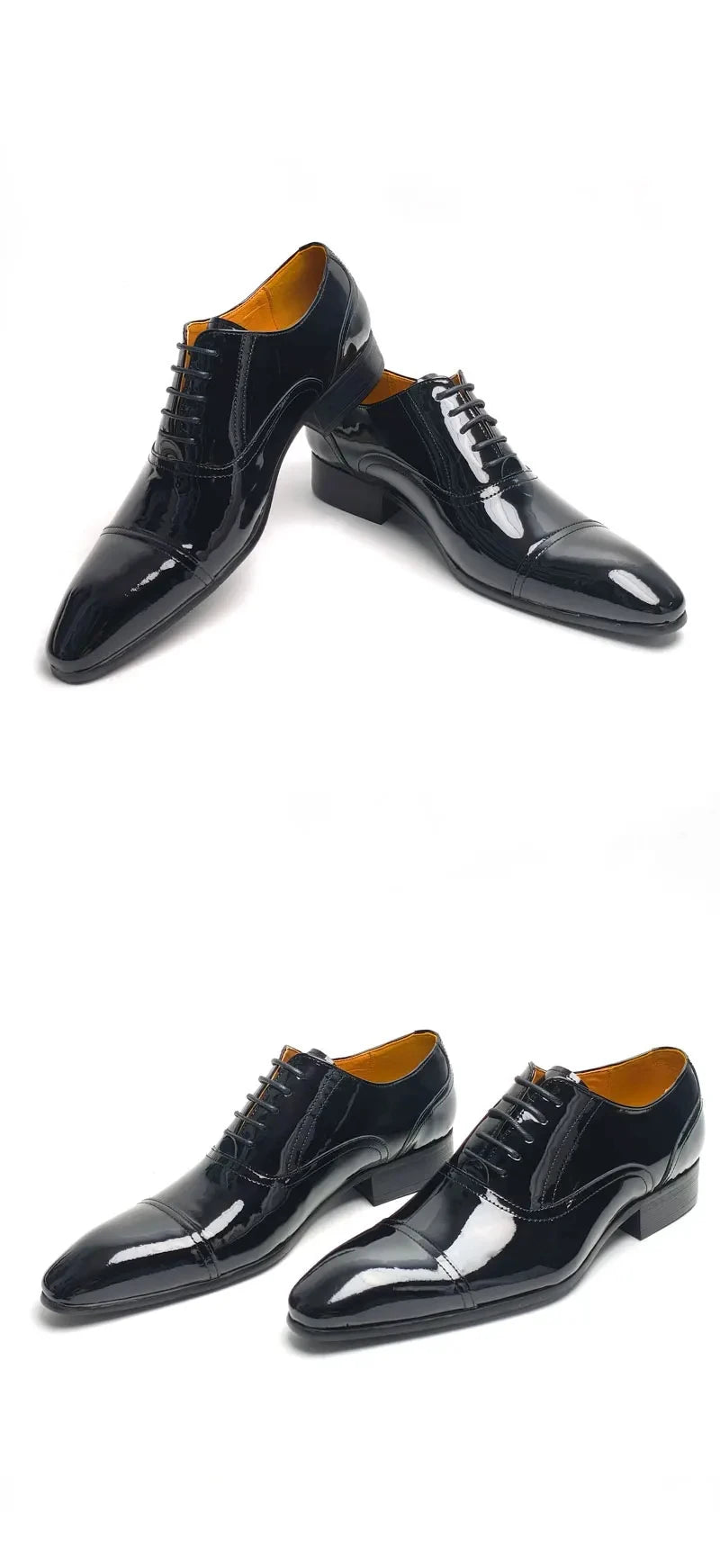 Deluxe Men's Leather Shoes Business office formal leather shoes Oxford Lace-up Classic Fashion cowhide shoes for Men