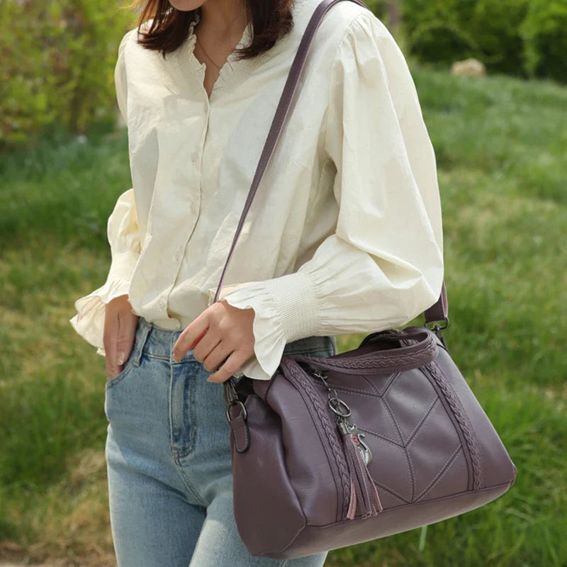 Sac A Main Soft PU Leather Luxury Handbags Women Bags Designer Ladies High Quality Tassel Crossbody Bags Shopper Tote