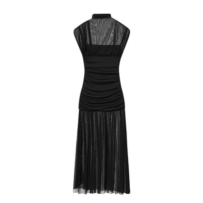 2026 Spring Summer Elegant Women Dresses Wedding Guest Ladies Patch Work Tulle Dresses Valentine‘s Day Woman Dresses