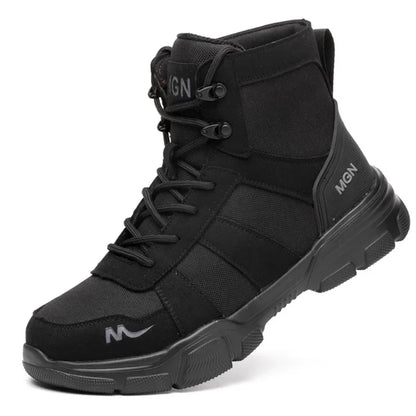 Male Work Boots Indestructible Safety Shoes Men Steel Toe Puncture-Proof Work Sneakers Male Shoes For Adult Work Shoes