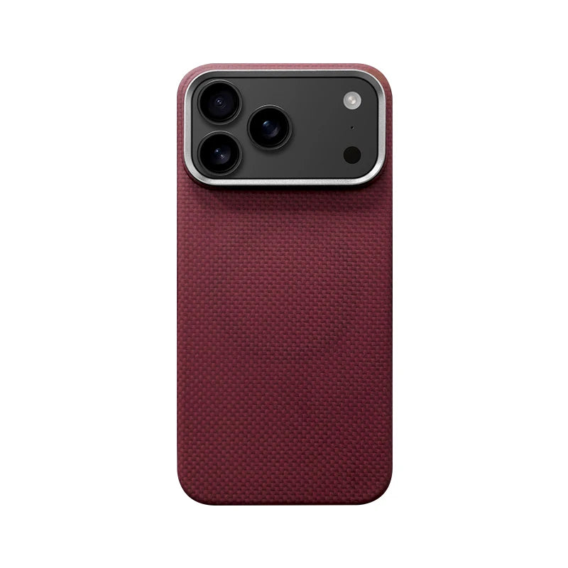 Ultra Slim Real Aramid Kevlar Carbon Fiber Business Case For IPhone 17 Air Pro Max Magnetic Charging Shockproof Protective Cover