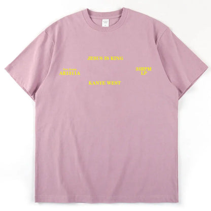Kanye West T Shirt Jesus Is King High Quality Short Sleeve T-shirts Vintage Harajuku Cotton Men Women T-shirt Clothes Streetwear