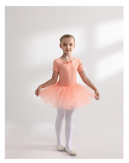 Children's Dance Costume Girl Dress Tutu Outfit Vestido Girls Clothes Ballet Leotard Robe Fille Summer Ballet Skirt Baby Dresses
