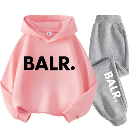 Children Hoodie Set Autumn Winter New York USA Letter Graphic Sweatshirt Pant Suit Baby Boy Girl Kid Sport Two Pieces Tracksuit