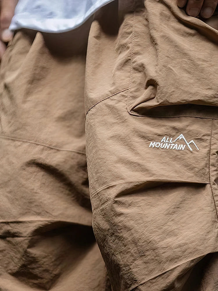 Spring Summer Baggy Cargo Hiking Pants Men Waterproof Casual Sport Jogging Parachute Pants Outdoor Wide leg Trousers