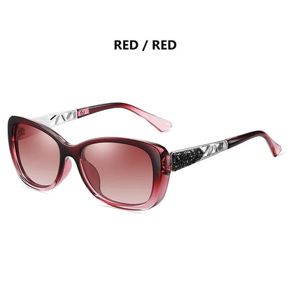 2024 Women's Sunglasses Gradient Polarized Lens Luxury Design Ladies Elegant UV400 Fashion Eyewear Lunette De Soleil Femme