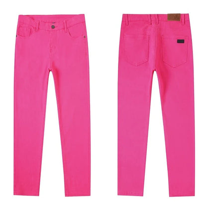 New Autumn Stretch Jeans Men's Clothing Slim Fashion Comfortable Hip-hop High Streetwear Male Elasticity Denim Trousers