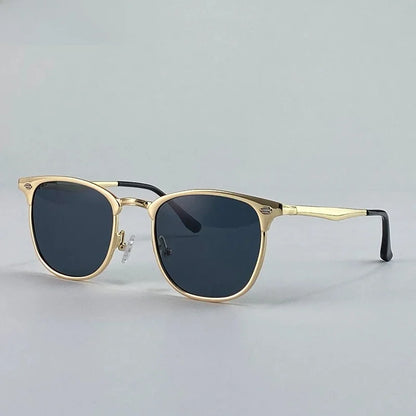 New Arriavl Square Sunglasses Men 2026 Luxury Brand Metal Frame Retro Punk Sun Glasses Male Driving Shades Vintage Eyewear UV400