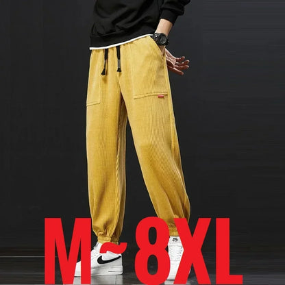 Pants Men Loose Fit Baggy Sweatpants Casual Fashion Streetwear Trend Autumn Winter Harem Joggers Trouser Male Plus SIze