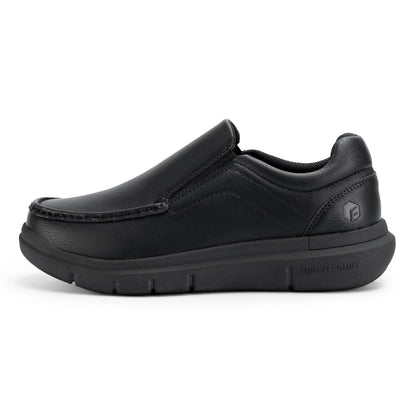 Men'S Shoes Wide Width Leather Slip-On Casual Shoes Lightweight For Swollen Feet With Arch Support Pain Relief