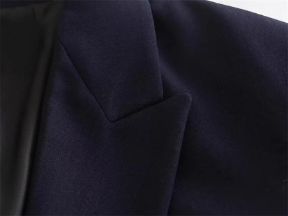 2025 New Women Fashion Double Breasted Plaid Blazer Coat Vintage Long Sleeve Flap Pockets Female Outerwear Chic Vestes Femme