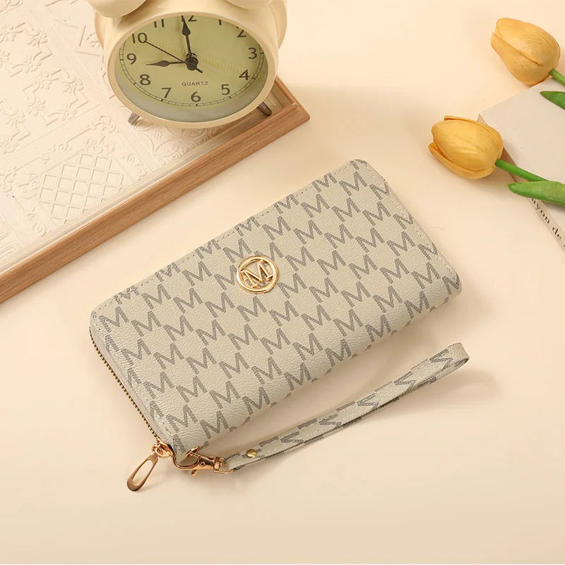 New Zipper Long Wallets Women Men Coin Purses Multi-card Slot Cards Holder Handbags Billfold Wristlet Wallet Clutch Money Bags