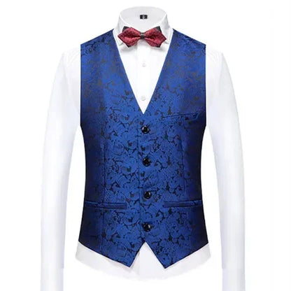 26 Colors Men's Suit Vest Single-breasted V-neck Vests Jacket Men Wedding Party Waistcoat Red Blue Green White Pink