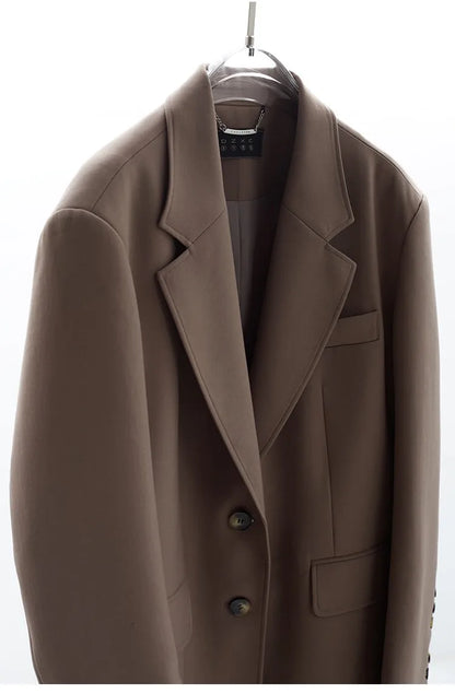 A Must-Have for Commuting~ 2026 Spring Women's Plus-Size Casual Blazer with Shoulder Pads, Oversized Loose Fit with a High-End Feel