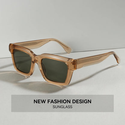 Fashion Oversize Polarized Sunglasses Men High Quality Acatate Shade for Fishing Driving Sun Glasses LM-6801