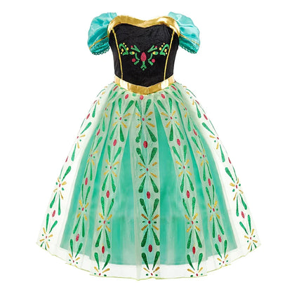 Children Princess Clothing Kids Elsa Anna Cinderella Rapunzel Party Cosplay Dresses Little Girls Christmas Halloween Dress Up