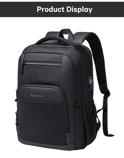 Travel Waterproof Backpack with USB Charging Port Fit 15.6 Inch Laptop Backpacks for Men and Women, Teenager School Bags