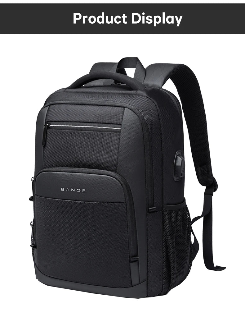 Lightweight 15.6 inch Laptop Backpack Waterproof USB Charge Port Multifunctional Travel Hiking School Bag Mochila for Men