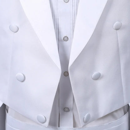 2024  Bent Flower Red/black /white Men's Dress Tuxedo Set Two-pieces,magician's Stage Performance, Conductor's Blazer Jacket