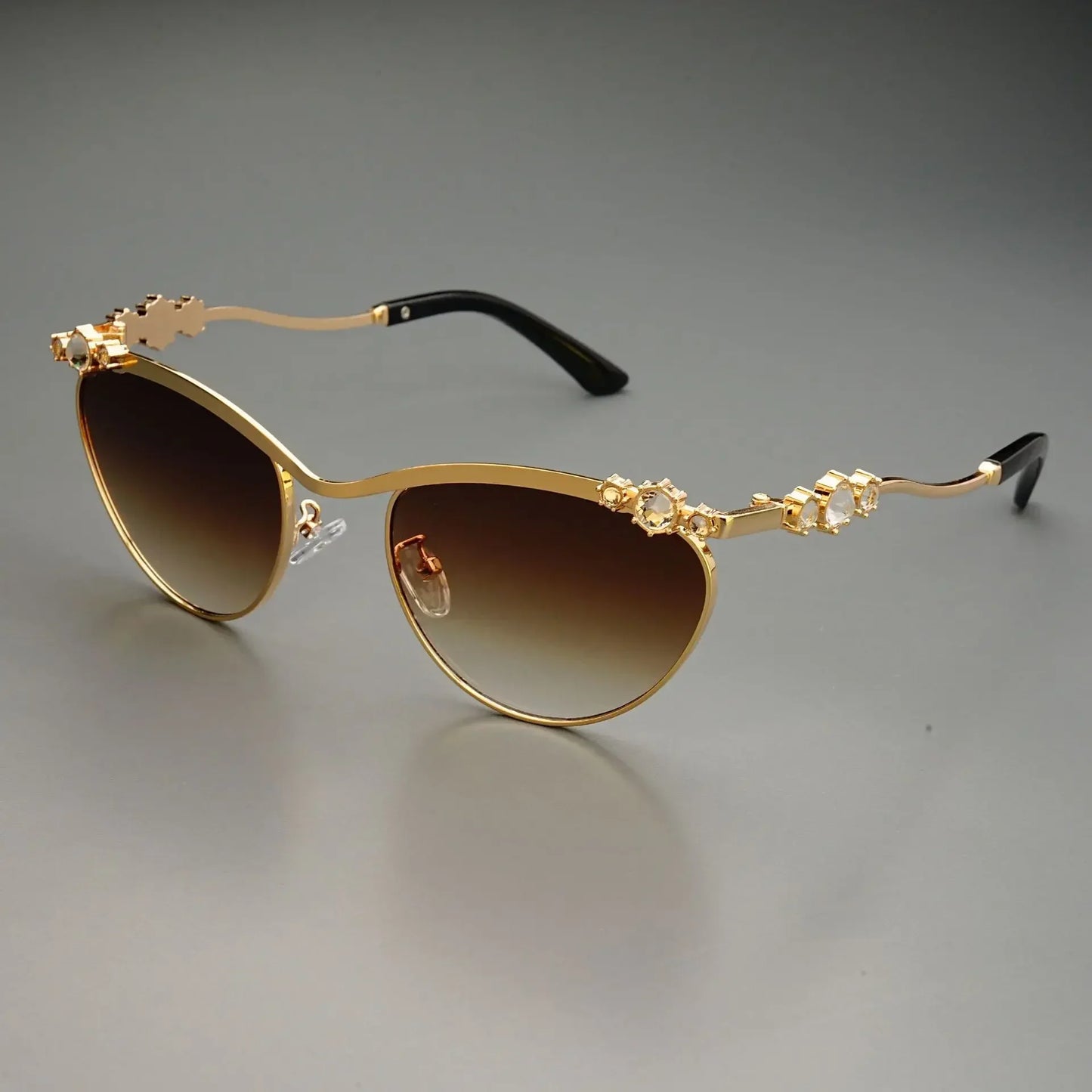 Y2K New Luxury Sunglasses Women Rhinestones Cat Eye Ins Party Fashion Sun Glasses UV400 Sun Shades Lentes De Sol Mujer Sunglass