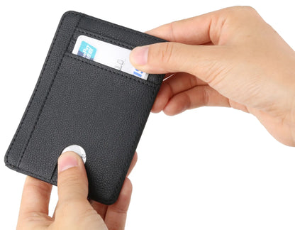 Blocking Wallet Business Card Cover for Case Super Thin Men Leather Credit Card Holder Card Travel Wallet Minimalist Wallet
