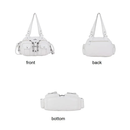Vintage Women Handbags Fashion Satchel PU Shoulder Bag Top-handle Handbag Dumpling Pack Gifts Shoulder Bags Phone Money Pack