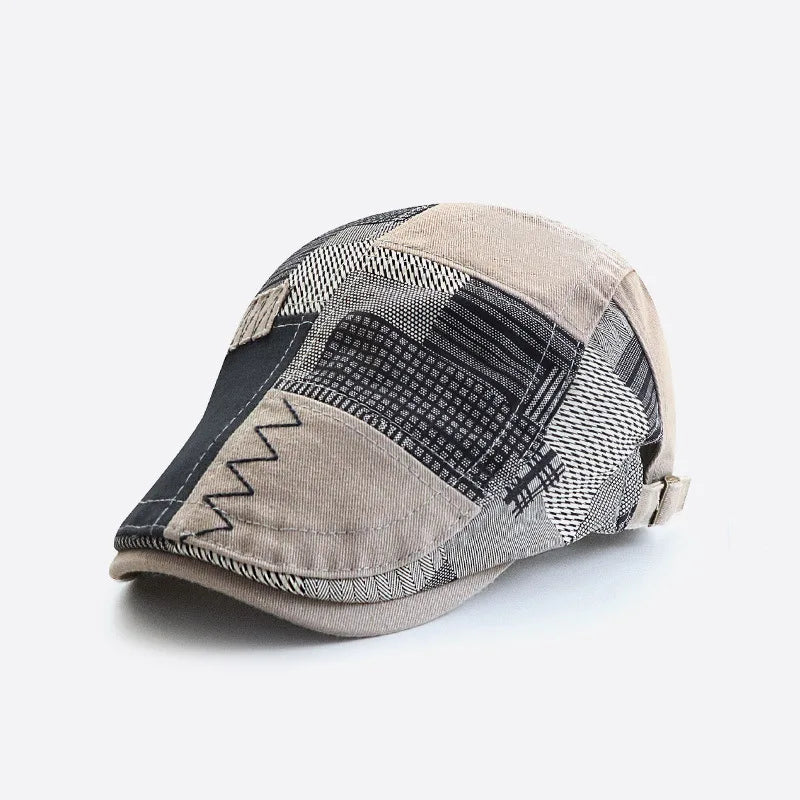 Adjustable Newsboy Hats for Men Flat Cap Male Irish Cabbie Gatsby Tweed Ivy Berets