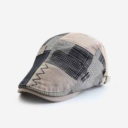 Adjustable Newsboy Hats for Men Flat Cap Male Irish Cabbie Gatsby Tweed Ivy Berets