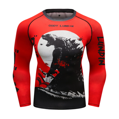 Men Sun Ptotection Fabric Gym Fitness long Sleeve Rashguard Spandex Quickly Dry jiu jitsu No Gi Rash Guard Bjj Grappling Shirts