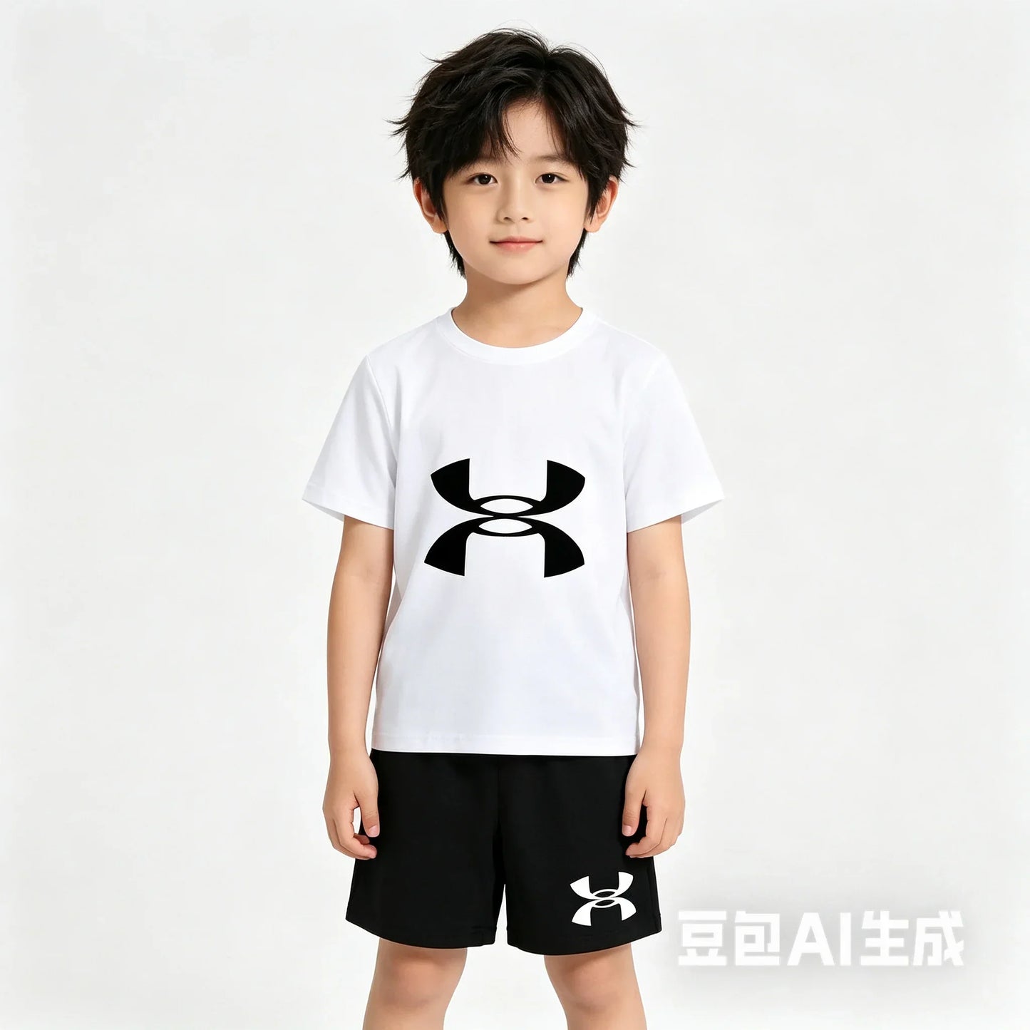 2-13Y Kids Spring & Autumn Casual Cartoon & Letter Print 2-Piece Set Hoodie & Jogging Pants Tracksuit Outfits for Boys & Girls