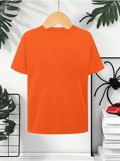 Men's summer fashion casual loose pattern printed sports round neck short sleeved quick drying T-shirt top