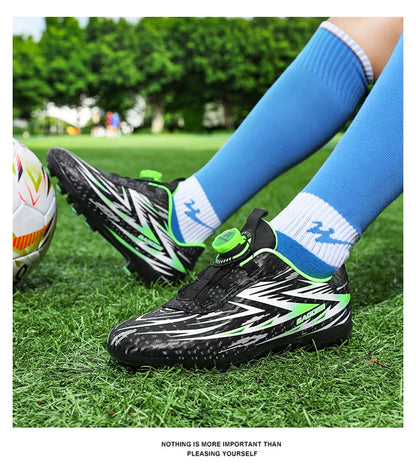 Kids Soccer Cleats Boys Football Boots Children Training Shoes Youth Ultralight Non-slip Sports Sneakers Breathable Comfortable