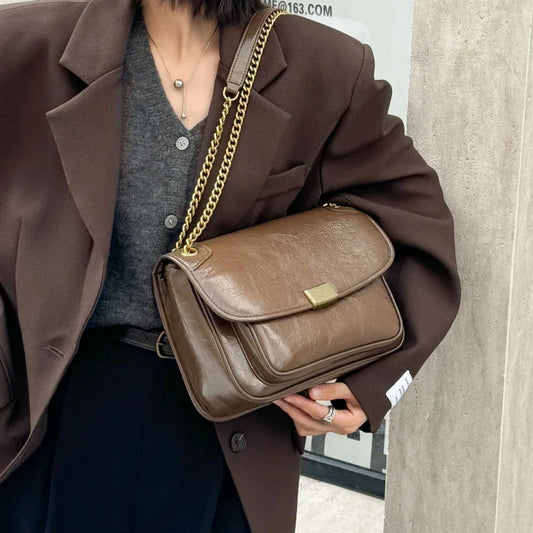 Luxury handbags female crossbody bags Tofu small square shoulder bag women bags new fashion 2025 genuine cowhide leather satchel