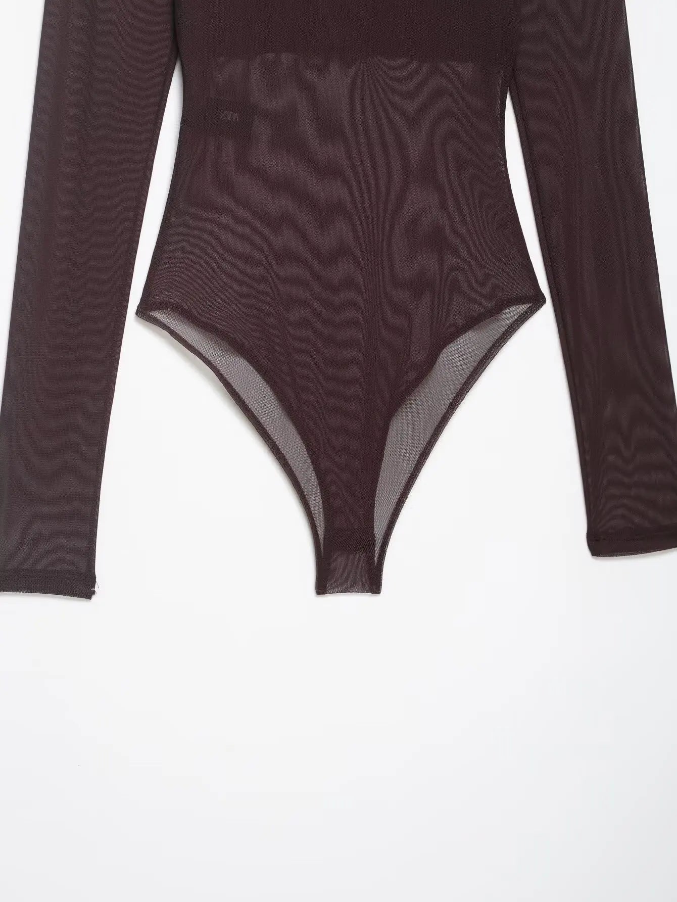 Chic Sheath Sexy Brown Streetwear Night Party Jumpsuit Fashion 2026 Club Long Sleeve Cool Strapless Sheer Mujer Tops