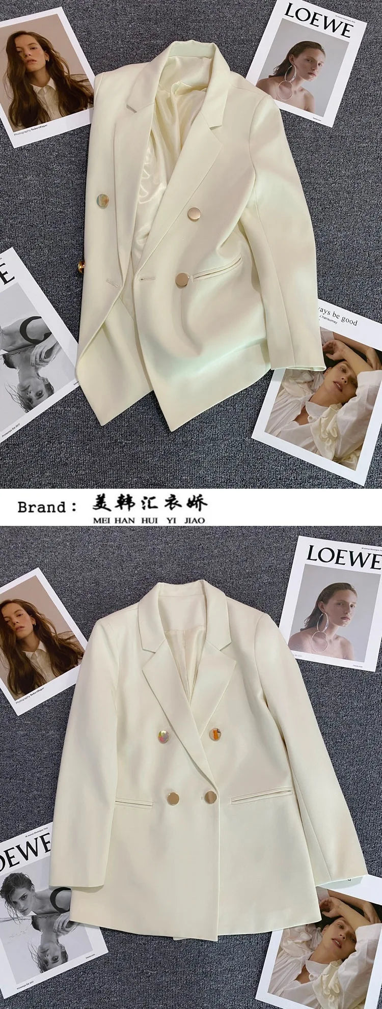 Casual Plaid Women's Suit Jacket Spring Autumn New Style Large Size Street Style Top Quality Polyester Commute Style Fashionable
