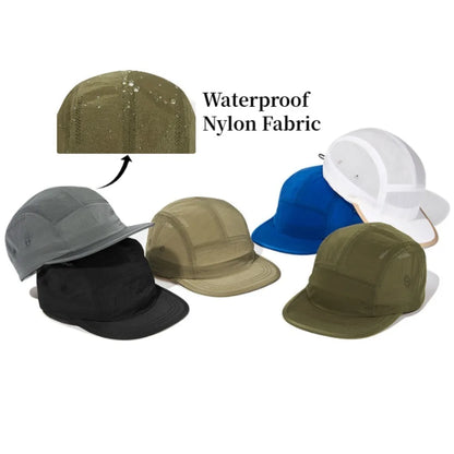 Waterproof Nylon Mesh Flat Top Baseball Cap for Men Women Suitable for Outdoor Sports Running Cycling Golf and Casual Wear