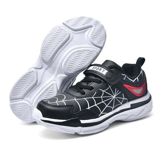 New children's shoes boys cartoon spider sneakers students casual light running shoes children's non-slip basketball shoes 26-38