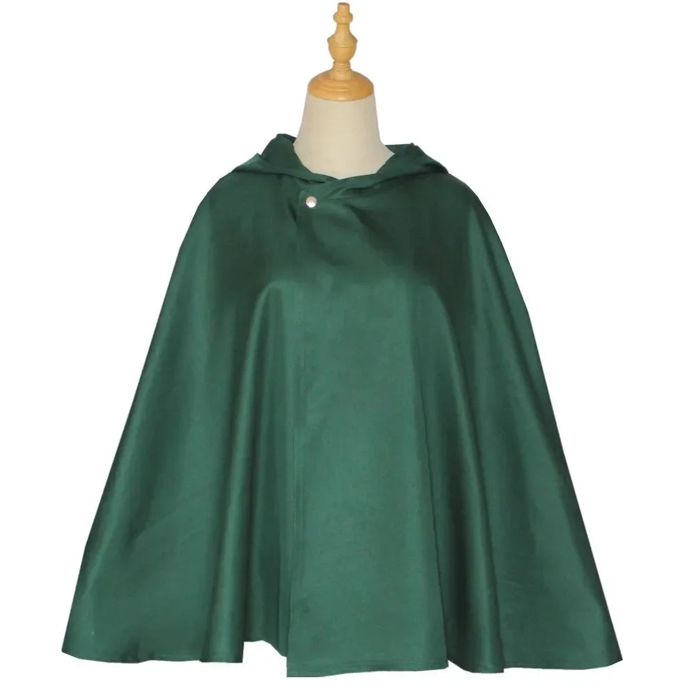 Men Women Attack on Titan Cloak Kids Cosplay shingeki no kyojin Cloak Shingeki No Kyojin Survey Corps Cloak Cape Green Shawl