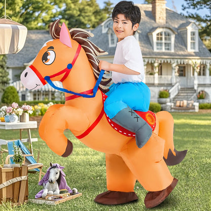 Kids Child Dinosaur Unicorn Inflatable Costume Cute Funny Clothing For Boys Girls Halloween Christmas Performance Party Suits