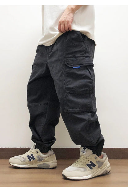 High Quality Japanese Streetwear Baggy Cargo Pants Hip Hop Men'S Clothing Plus Size Casual Jogging Pants Harajuku Trousers Male
