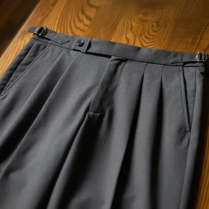 2024 Men Spring Autumn New Solid Business Casual Suit Pants Men Formal Wear Office Trousers Male Long Straight Pants
