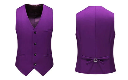 Vest for Men 17 Colors Solid Color Slim Single Breasted Waistcoat Business Fashion Casual High Quality Men Clothing Suit Vests