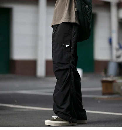 Spring Summer Korean Outdoor Functional Waterproof Cargo Pants For Men Clothing Harajuku Joggers Casual Breathable Pants Male