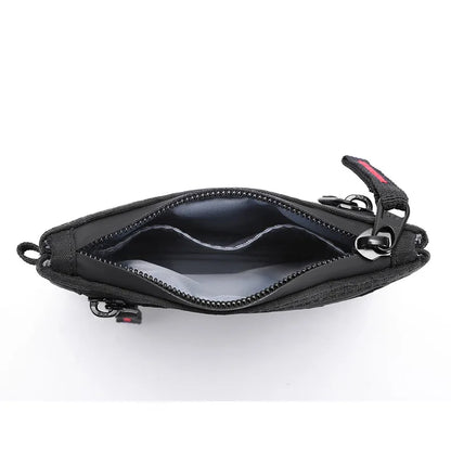 Porte-cartes de crédit RFID Hommes Portefeuilles Luxe Nylon Porte-monnaie mince Étui à clés à glissière Homme Sac tactique Porte-monnaie avec mousqueton