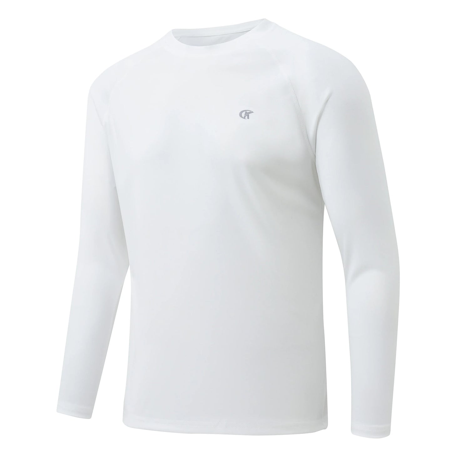 Men UPF 50+ Long Sleeve T-Shirt, Rash Guard Breathable Tops, Pullover Shirt for Sport Fishing Hiking Running Beach Surfing
