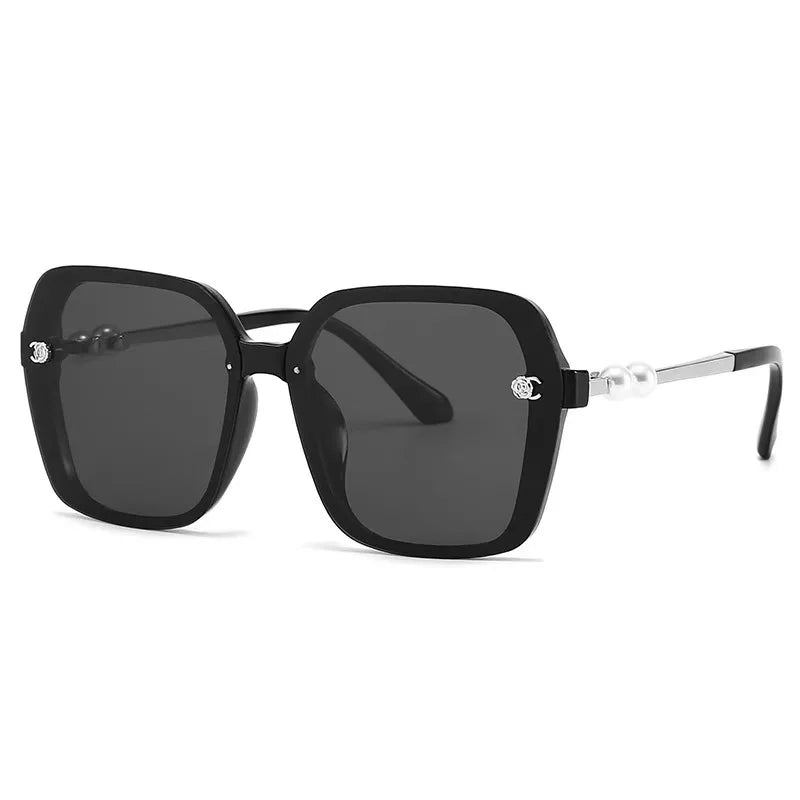 2025 Oversized Polarized Sunglasses for Women and Men  Pearl Fashion Square Designer Sun Glasses Unisex Eyewear UV400 Sunglass