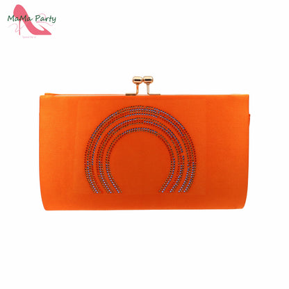 Orange Color Mature Pumps African Design Women Matching Shoes and Bag Set with Platform High Quality Sandals for Wedding