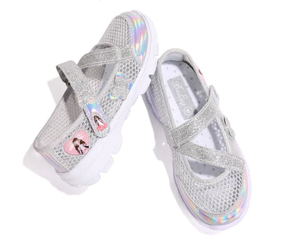Summer Brand Non-slip Beach Shoes Children Sandals Girls Casual Shoes Kids Flowers Princess Flat Shoes Size 26-36